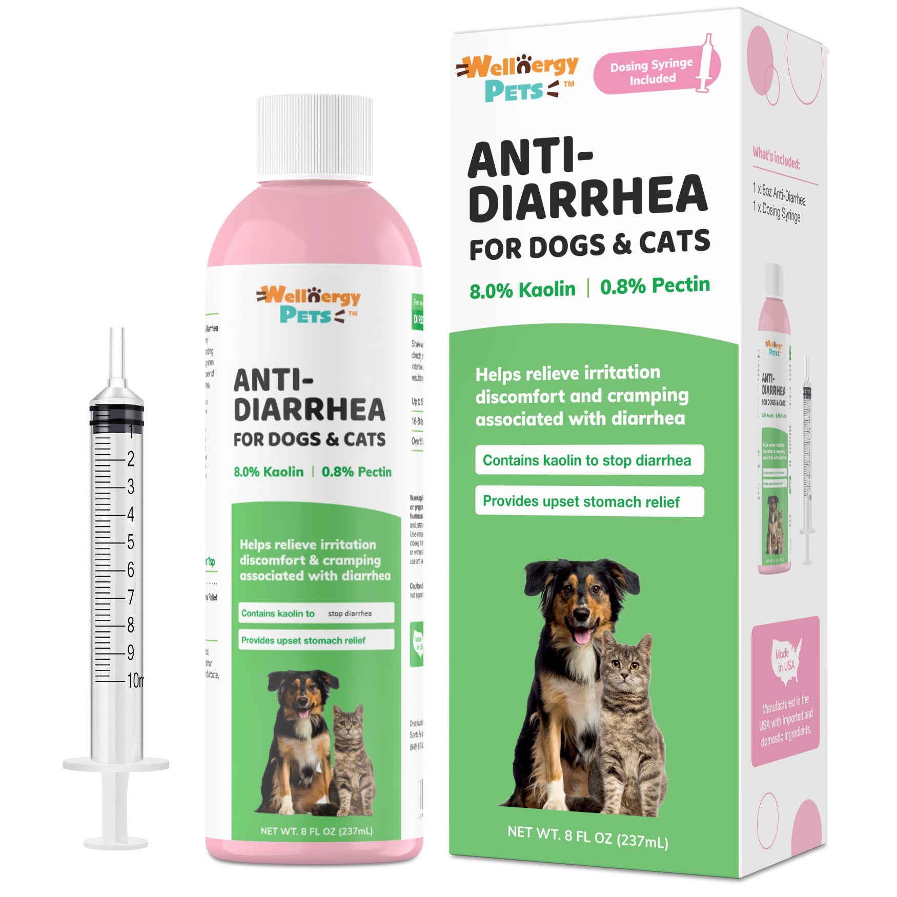 Anti-Diarrhea for Dogs and Cats (Syringe included) – Wellnergy Pets