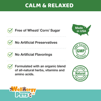 CALMING CHEWS WITH HEMP<br>calming chews with hemp for dogs (4 Travel Pack) Wellnergy Pets